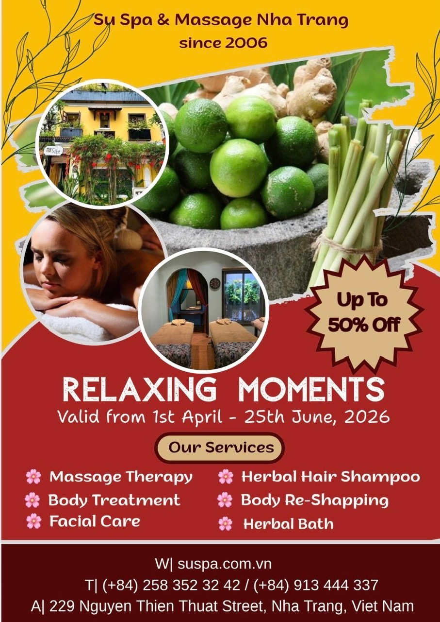 RELAXING MOMENT MENU 2026